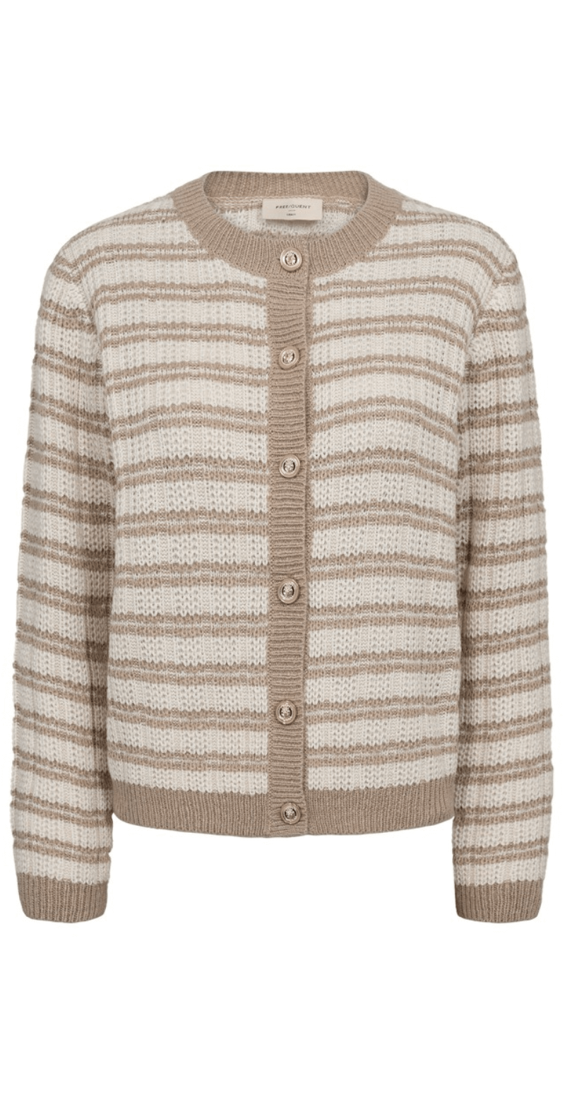 Jazz cardigan simply taupe w. moonbeam melange