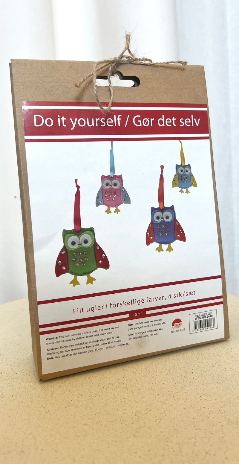 Gør det selv kreasæt med søde ugler