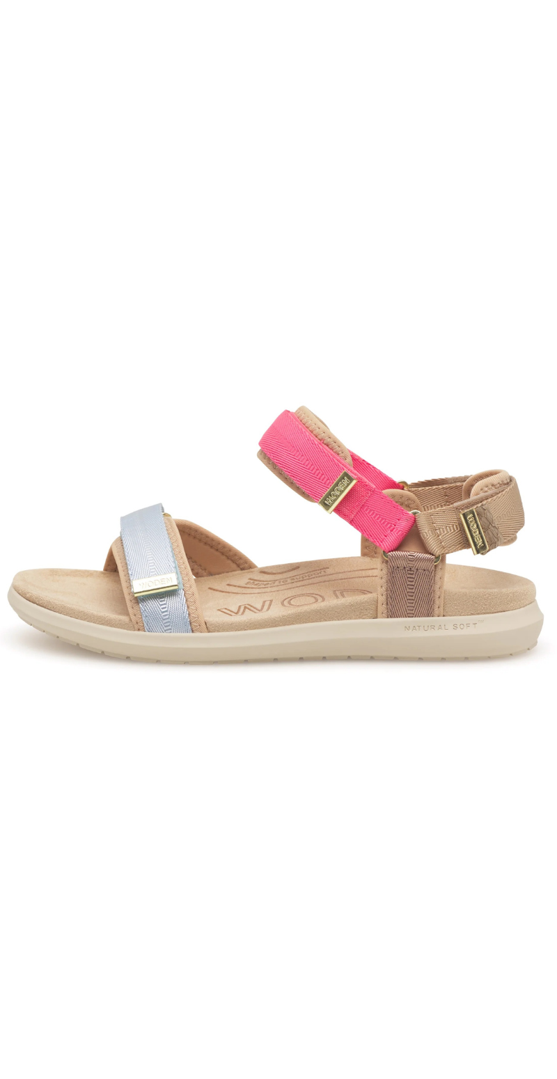 Line lite sandal raspberry multi Woden