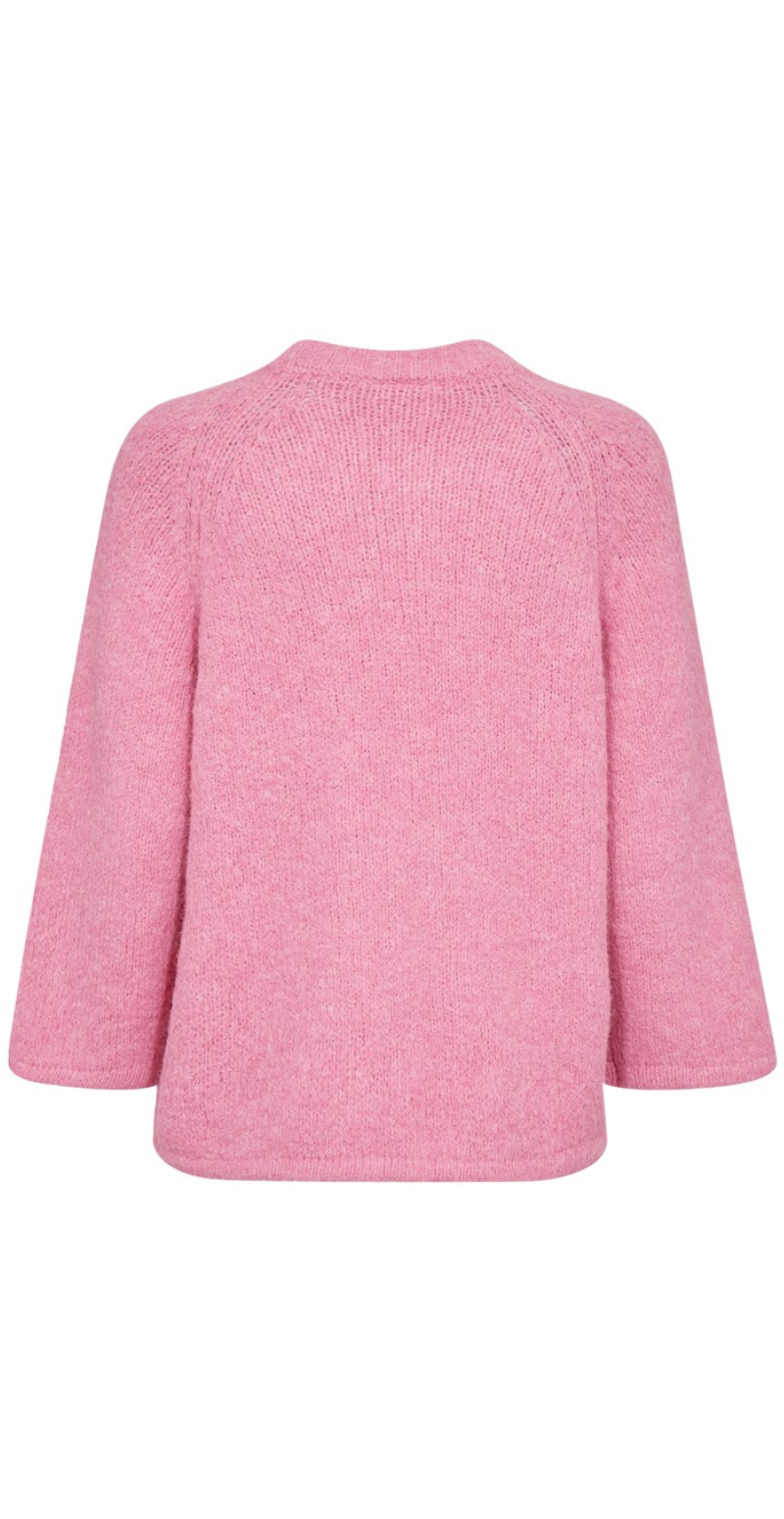 Lullo strik med 3/4 ærmer wild orchid melange FreeQuent