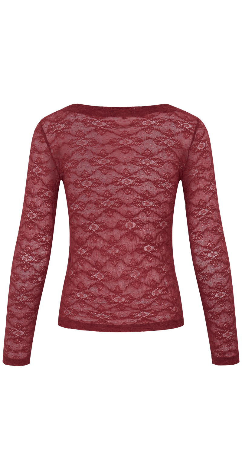 Priya blondebluse med lange ærmer sun dried tomato B.young