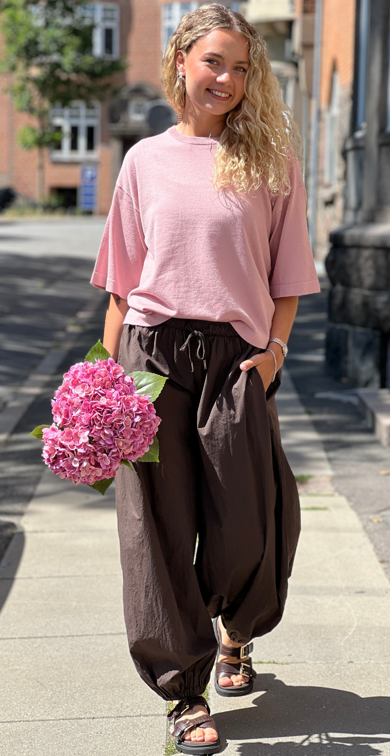 Conny pullover med 3/4 ærmer pale mauve Freequent