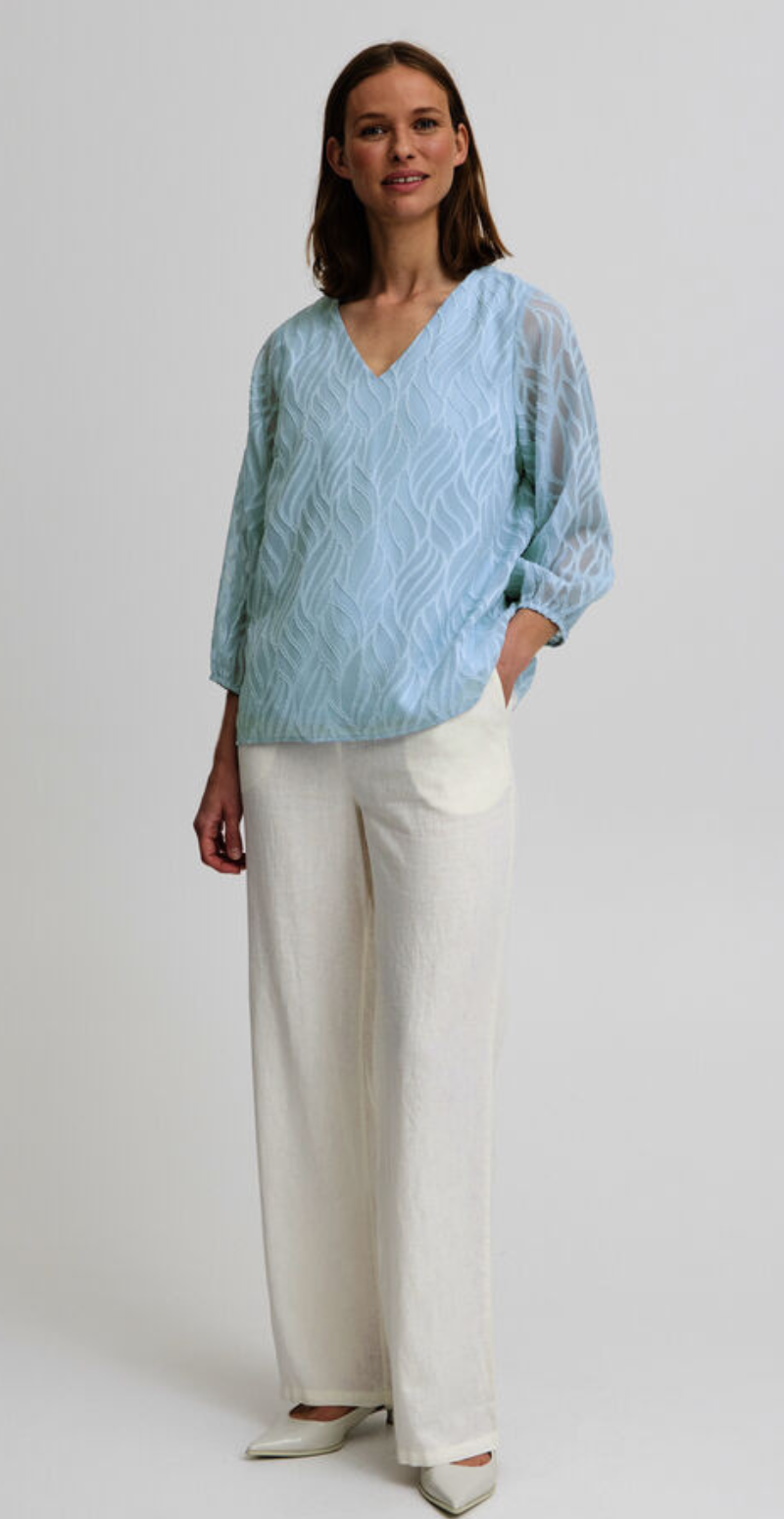 Frikke bluse med mønster kentucky blue B.young