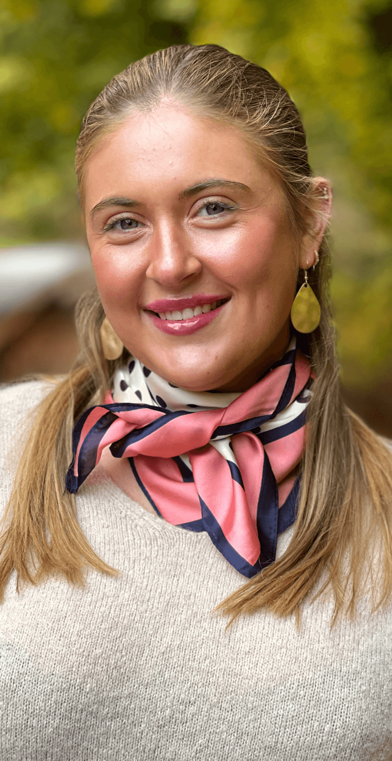 Silketørklæde med prikker koral LikeLondon