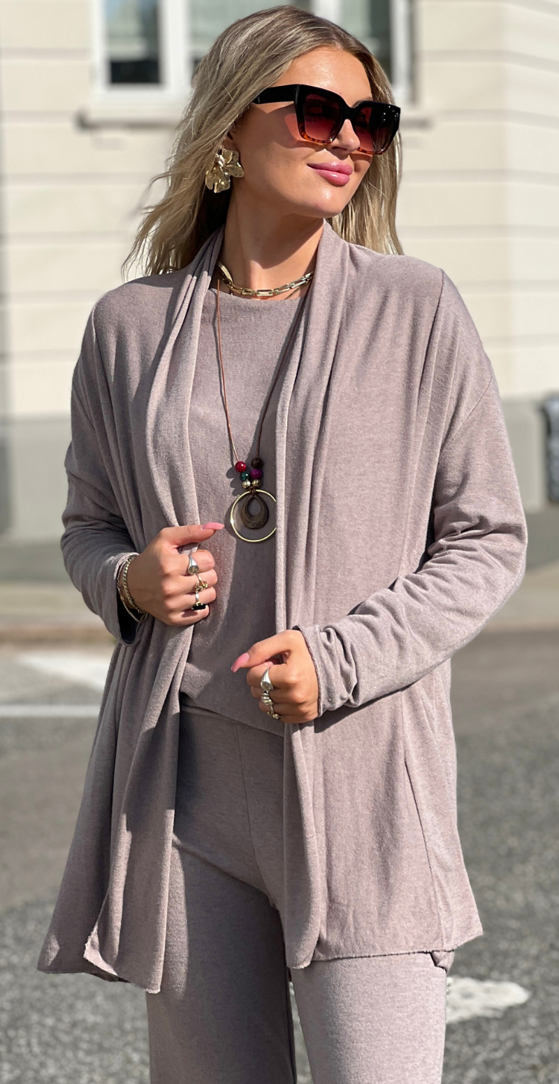 Elena cardigan fango LikeLondon