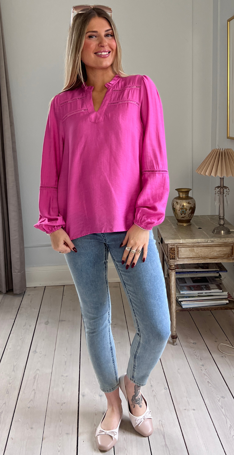 Antina bluse wild orchid Freequent