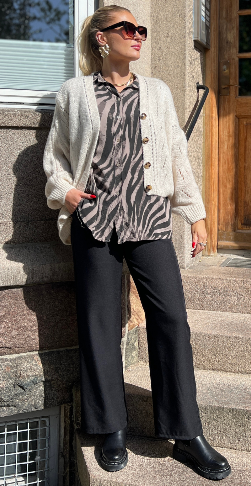 Melissa skjortebluse med zebraprint fango LikeLondon