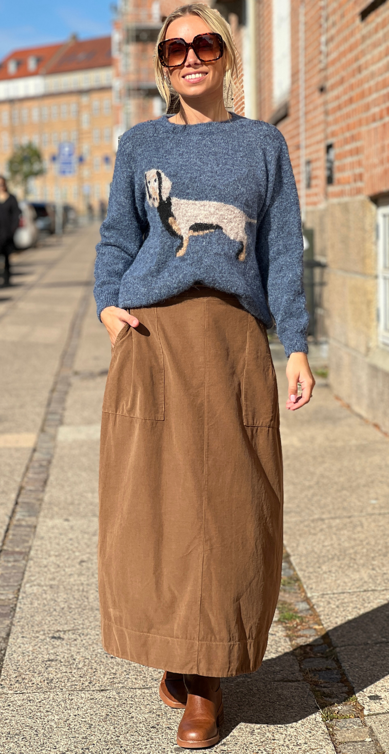 Tine strik med gravhund jeans LikeLondon