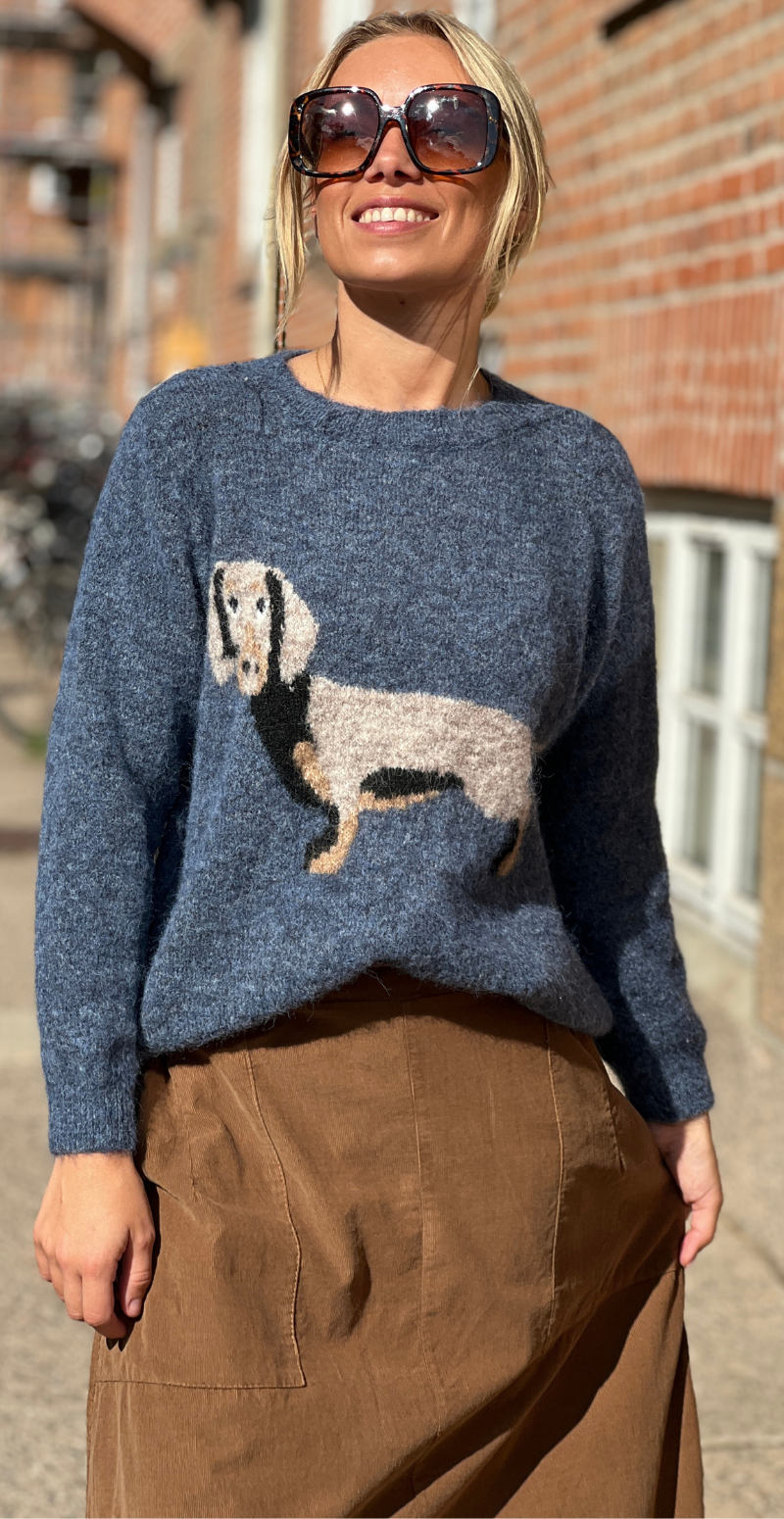 Tine strik med gravhund jeans LikeLondon
