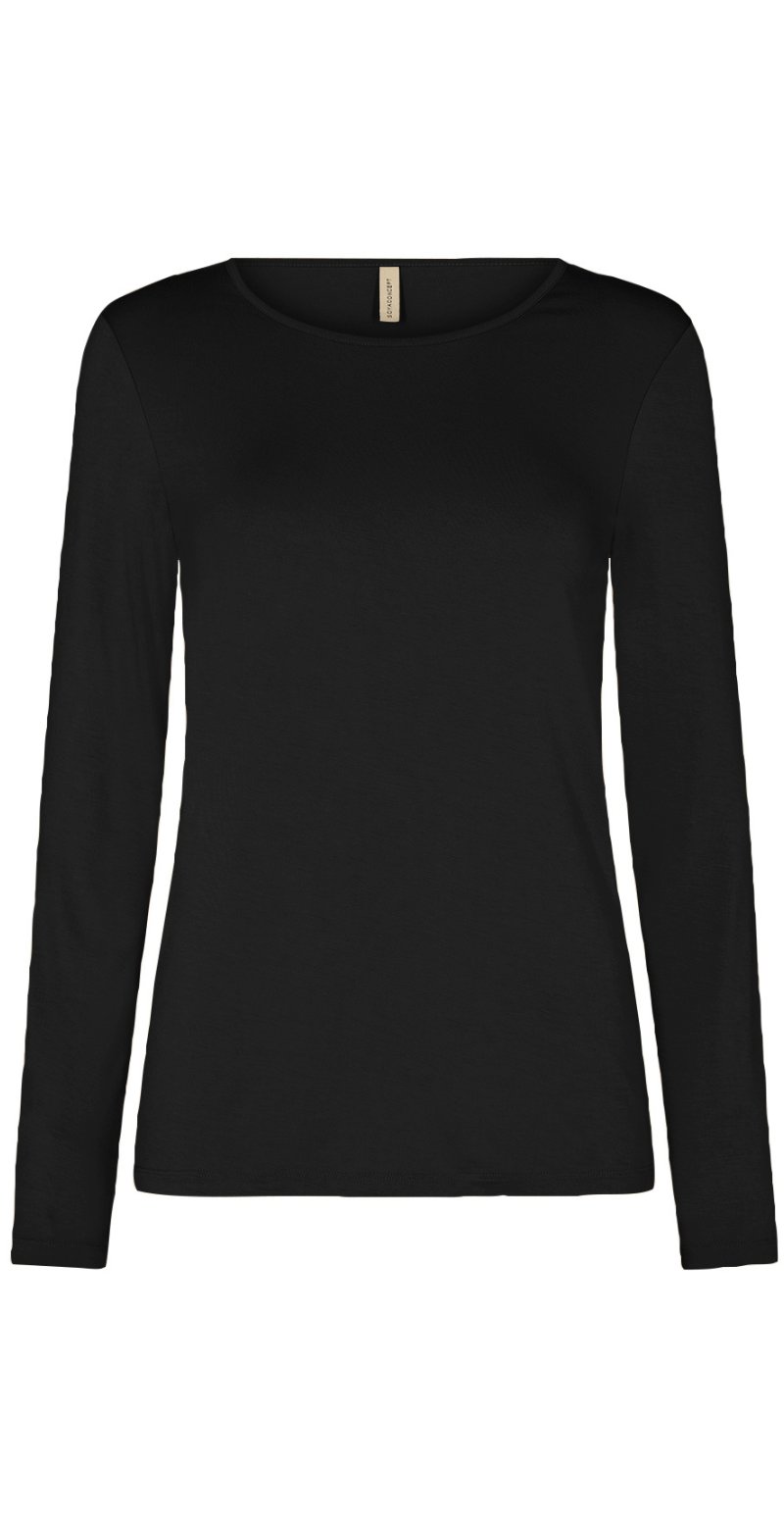 Marica langærmet bluse sort