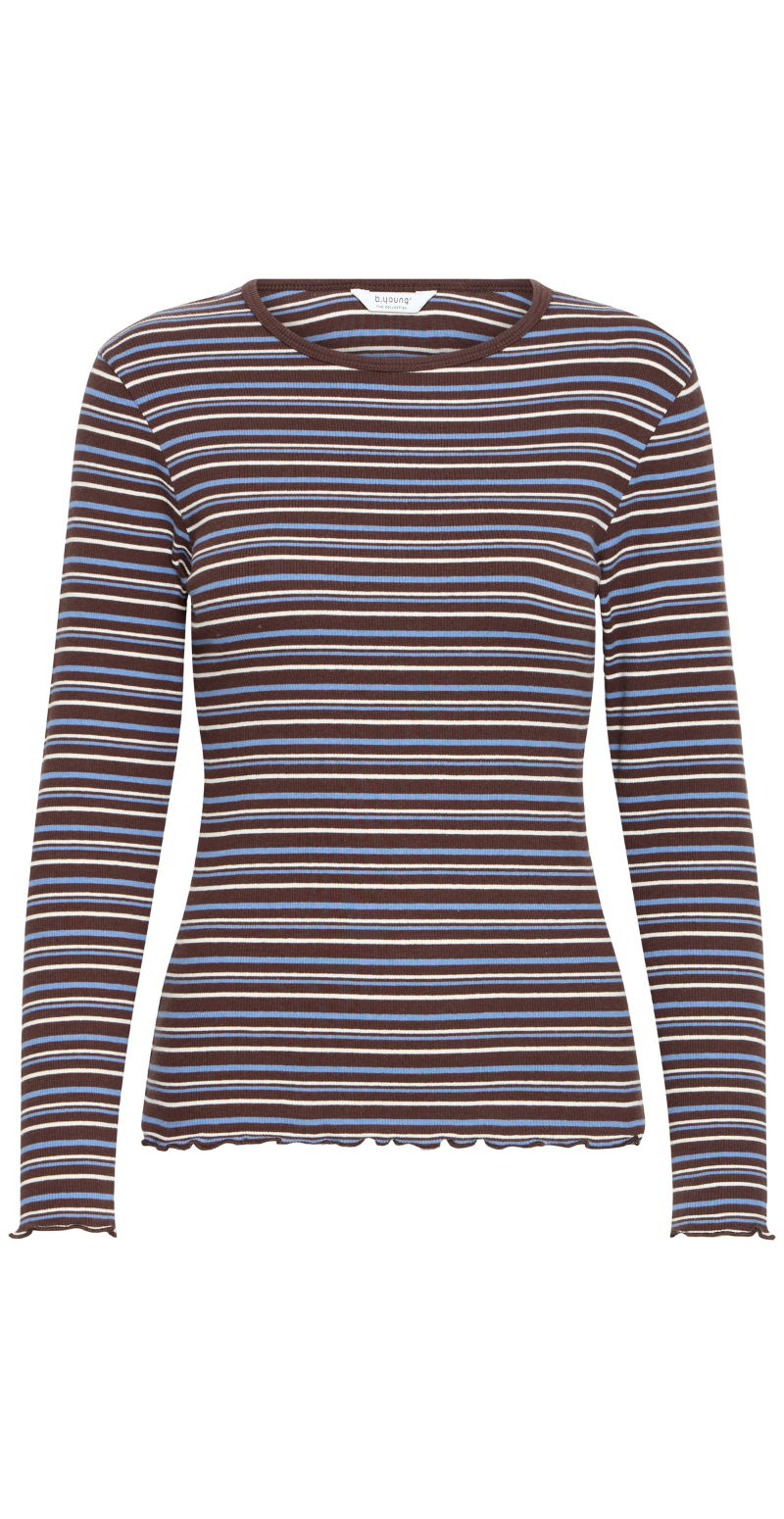Tone langærmet t-shirt Java Stripe B.Young
