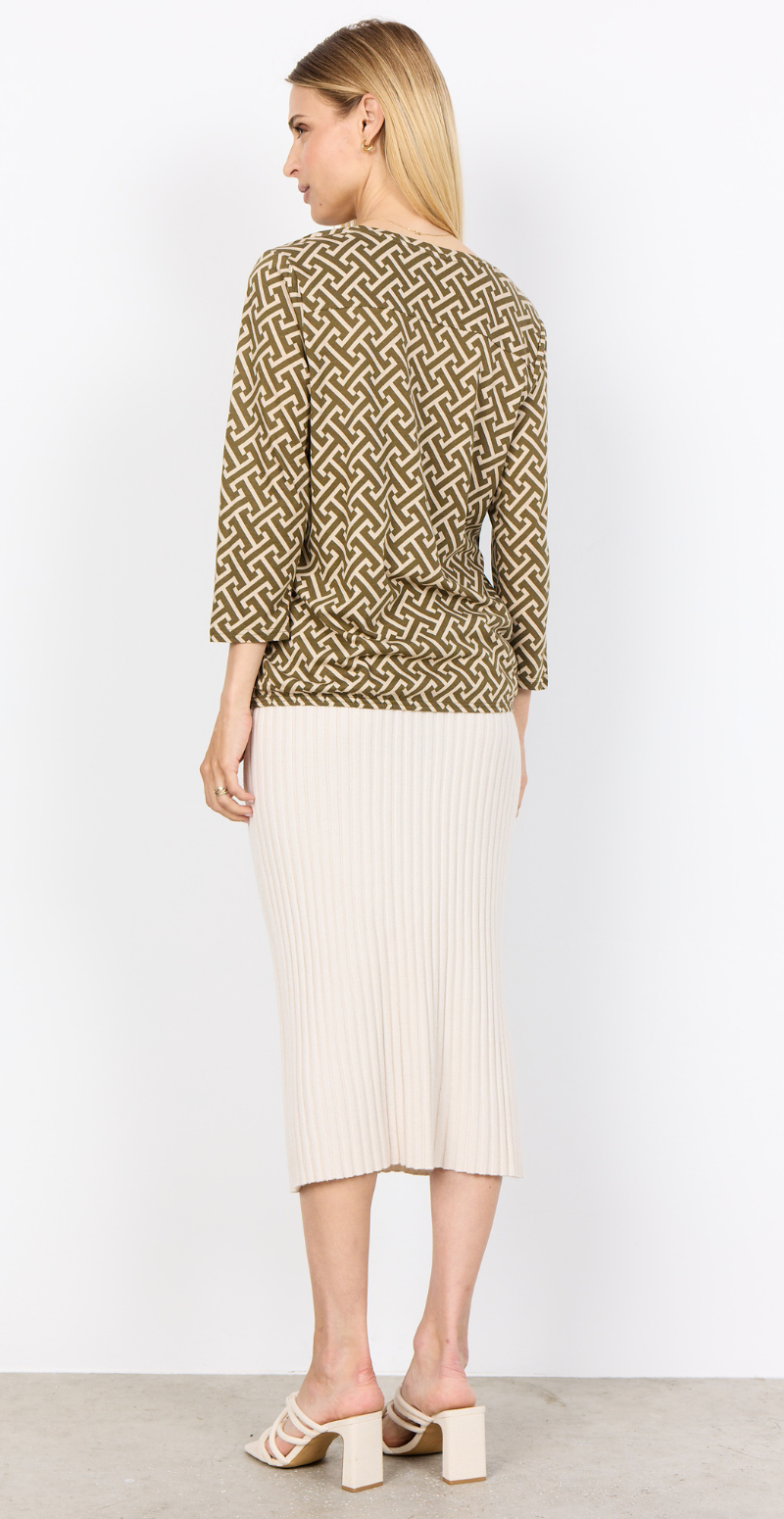 Felicity bluse mørkegrøn