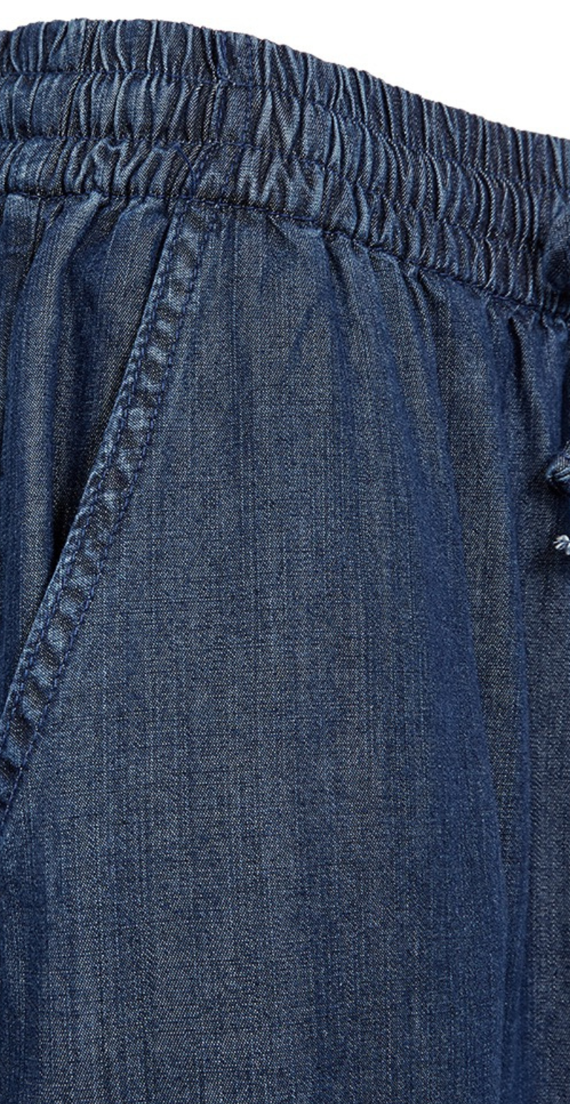 Wilke denimbukser med piping detaljer medium blue denim Freequent