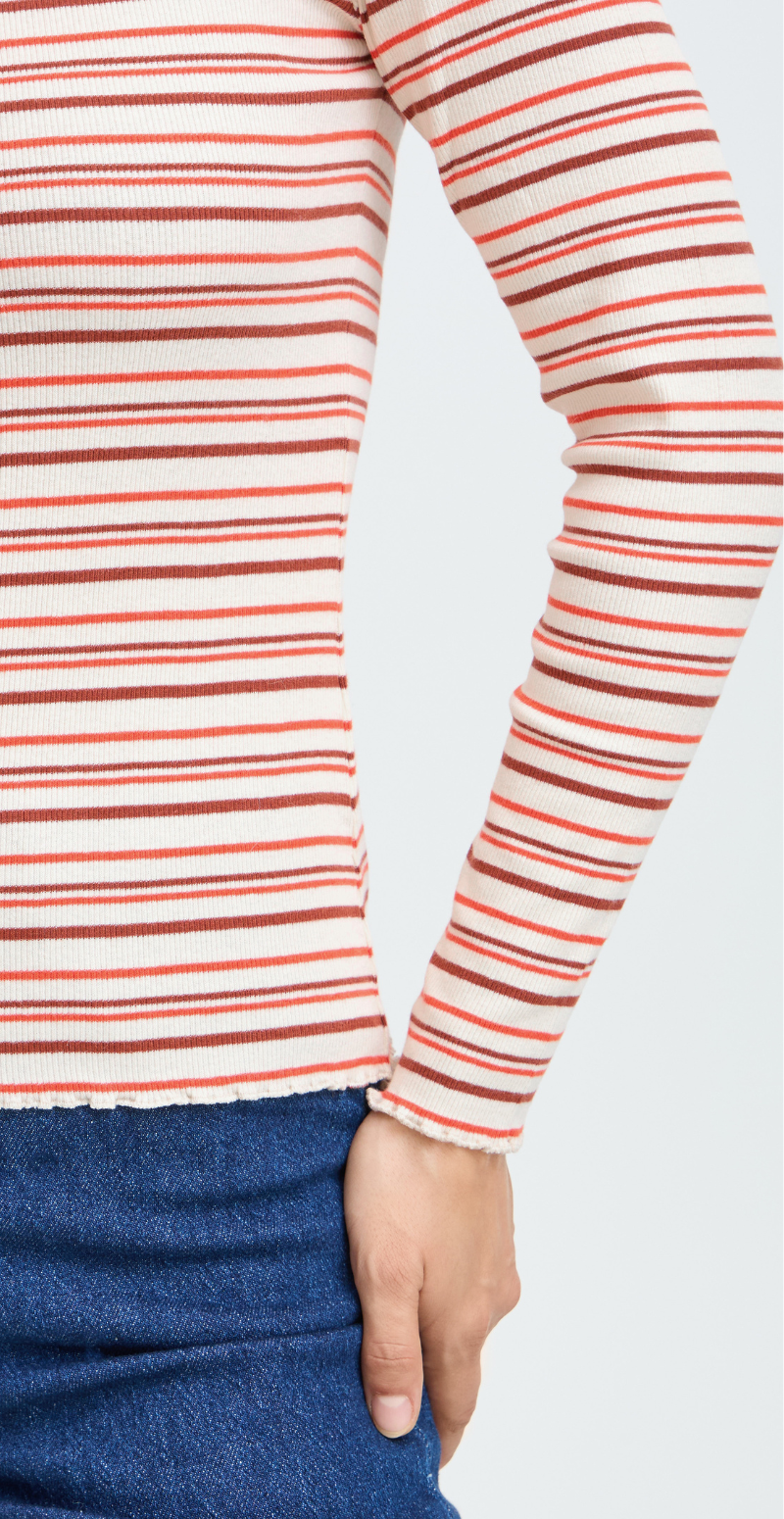 Tone langærmet t-shirt Birch Stripe B.Young