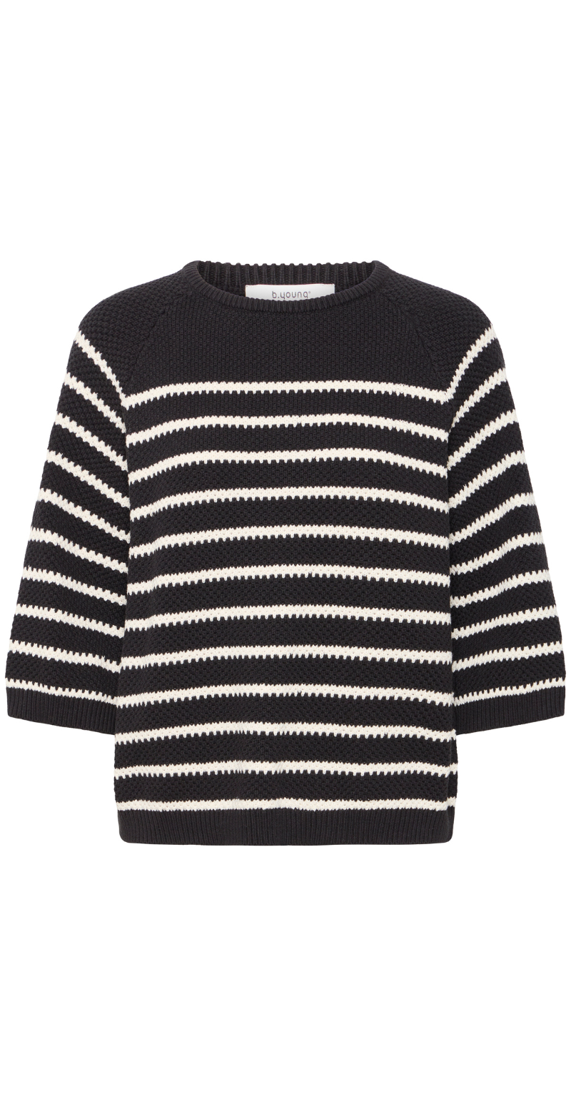 Mikala raglan jumper black mix B.young