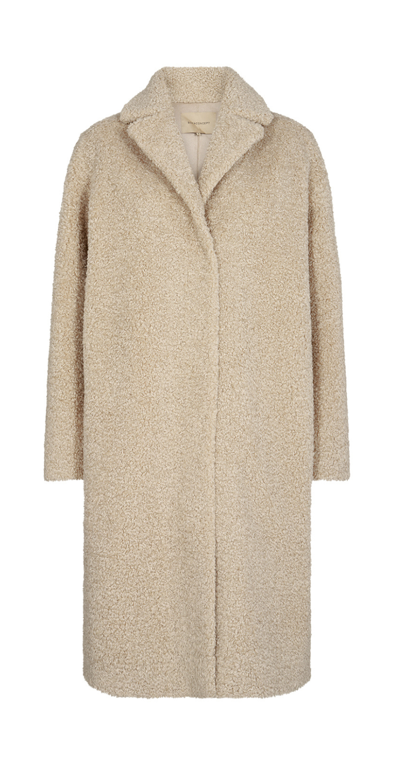 Mukite Teddy-Jakke Sand Soyaconcept