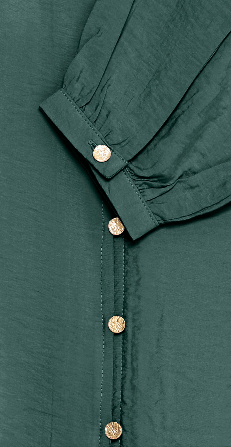 Fara bluse med guldknapper green gables