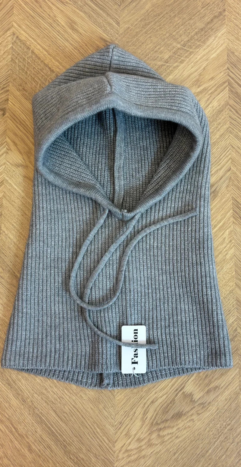 Balaclava med snøre grå LikeLondon