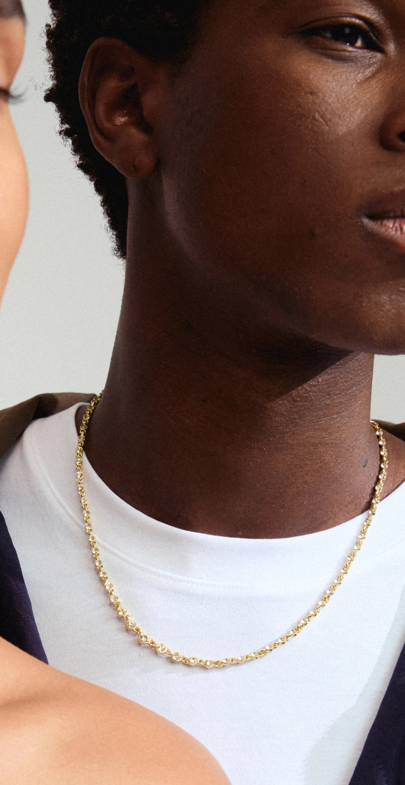 Imogene halskæde guldbelagt Pilgrim