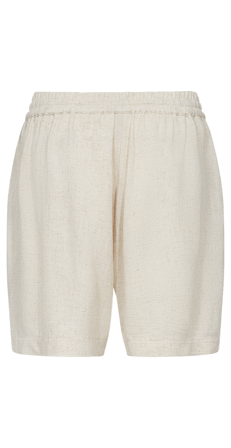 Hør shorts sand