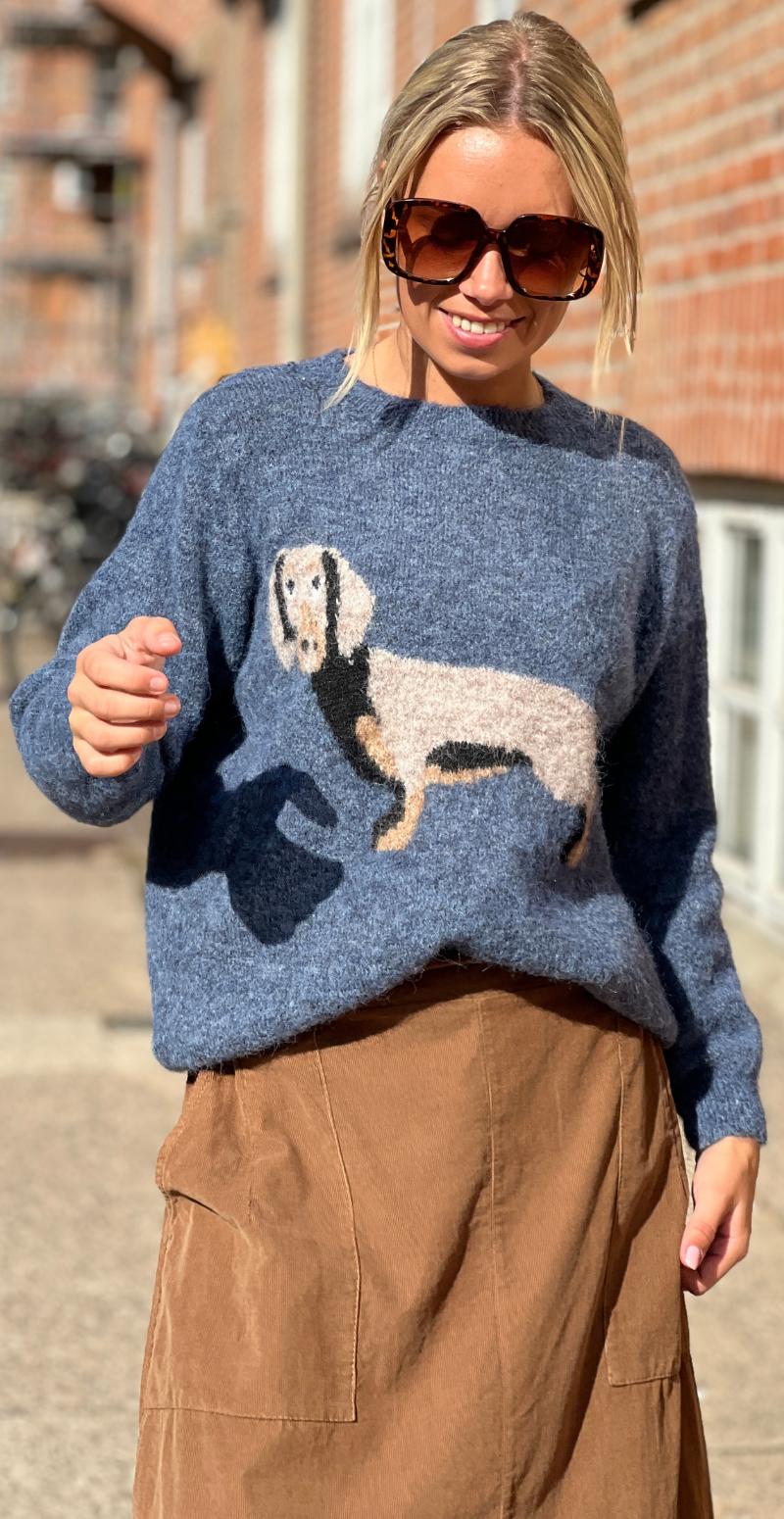 Tine strik med gravhund jeans LikeLondon