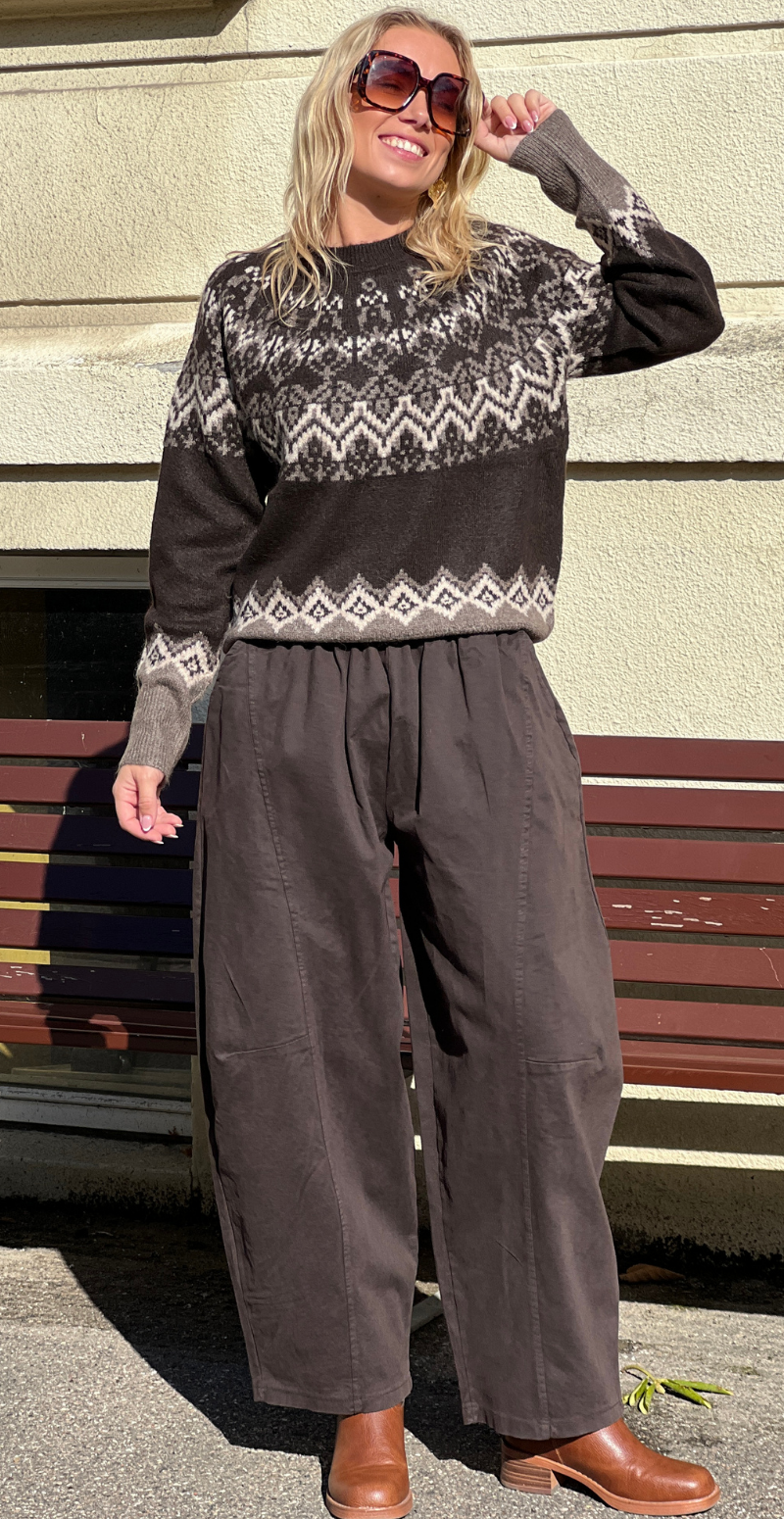 Merla pullover strik mole w. morel Freequent