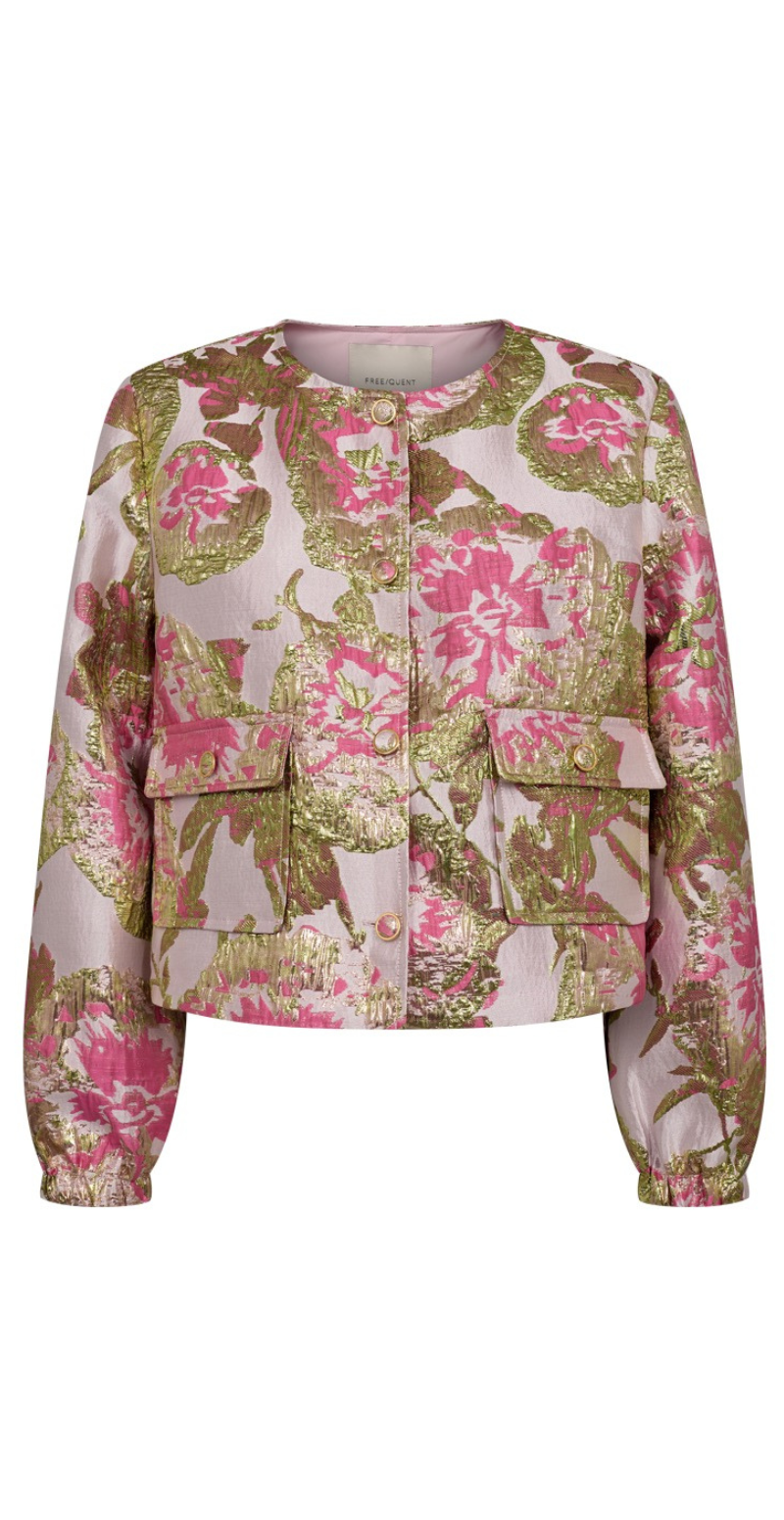 Fay jakke med gulddetaljer sweet lilac w gold Freequent