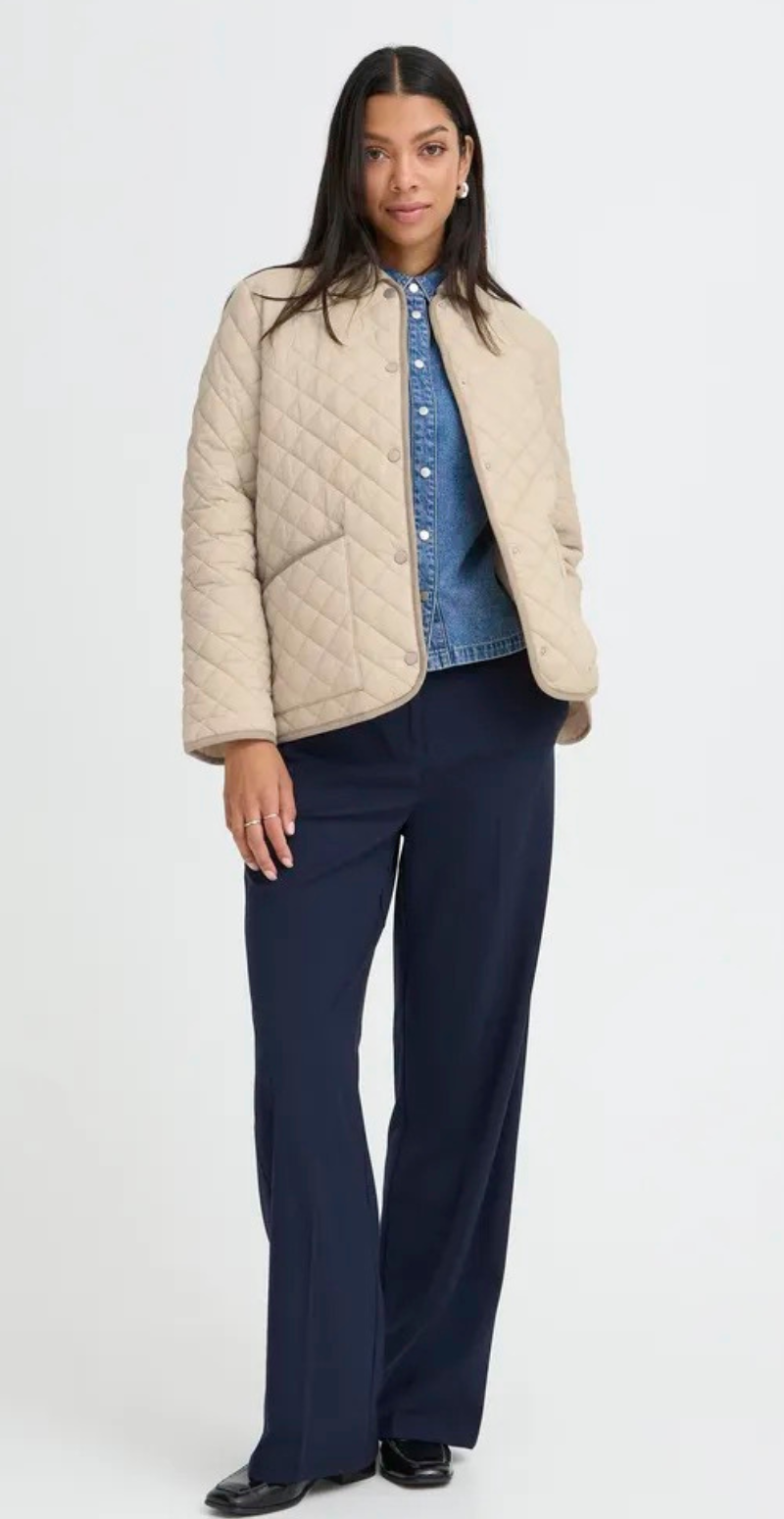 Berta jakke med krave oyster B.young