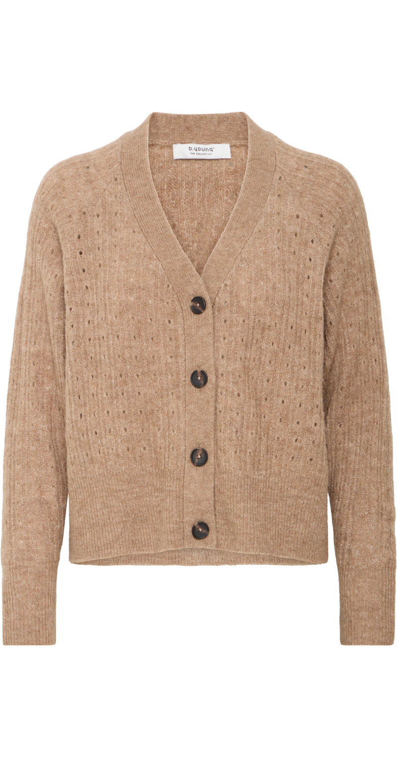 Monna cardigan walnut melange