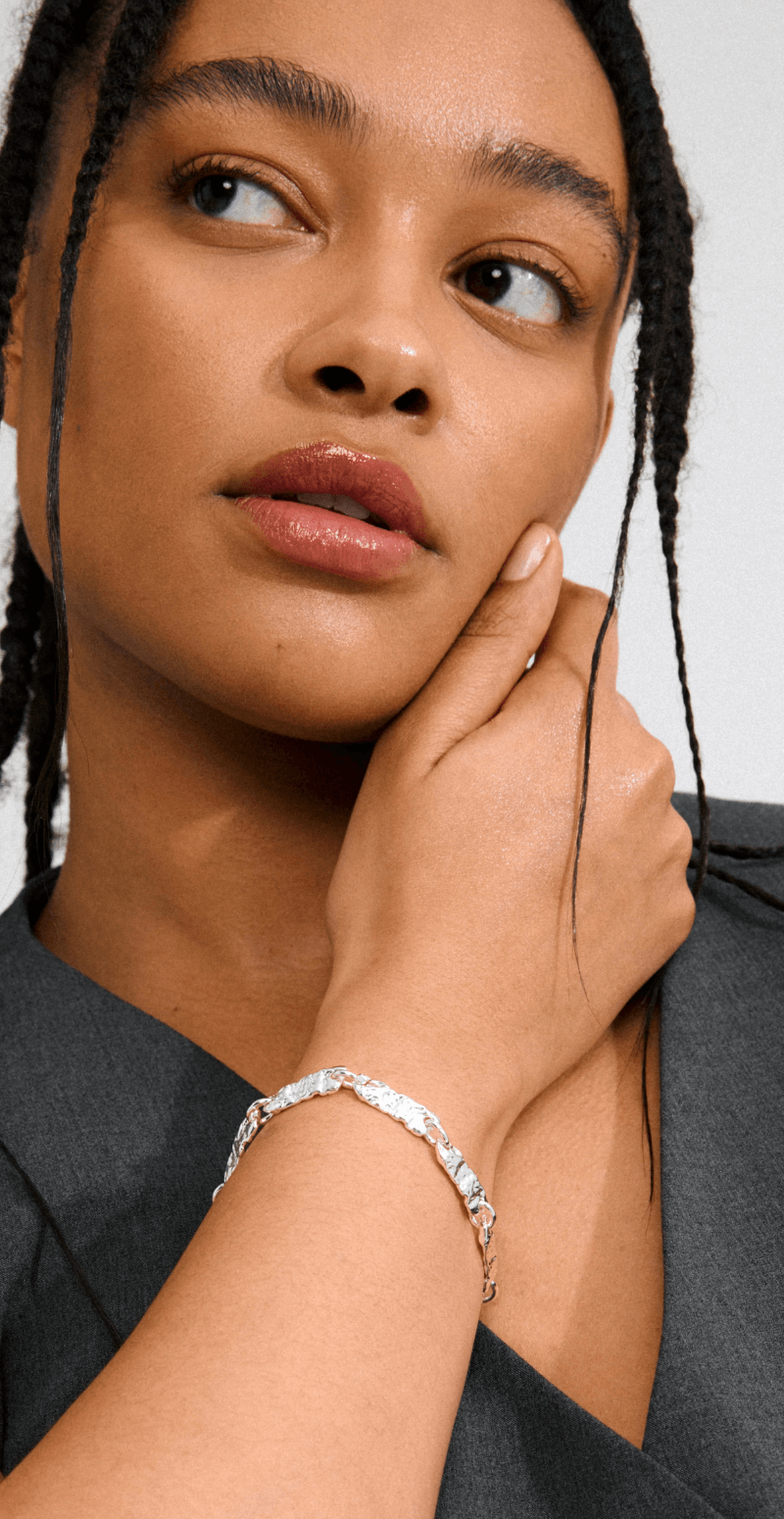 Instant armbånd sølvbelagt