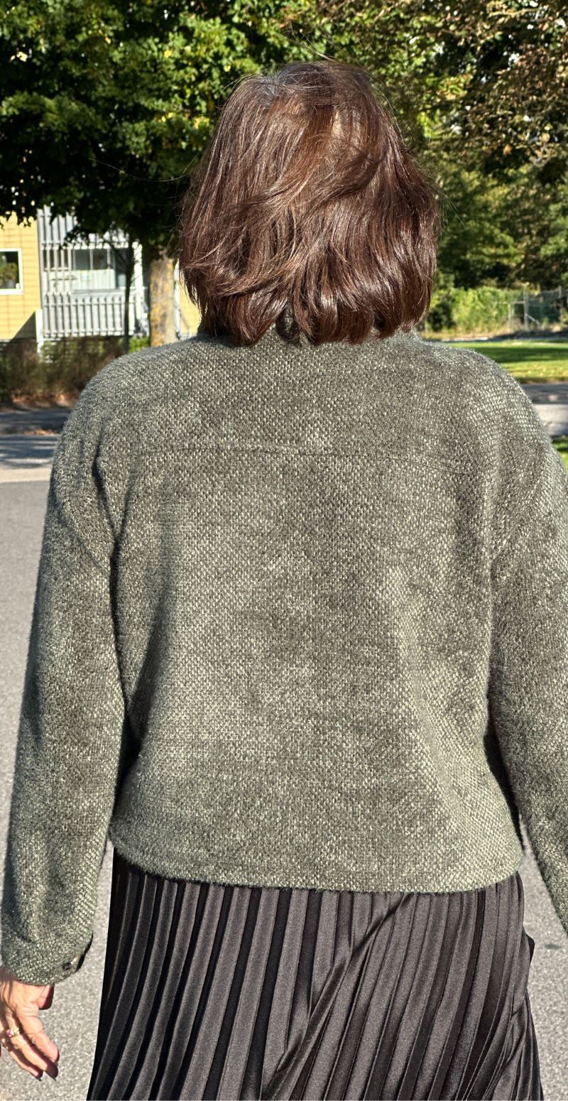Callie kort jakke med krave og lommer military LikeLondon By Christina
