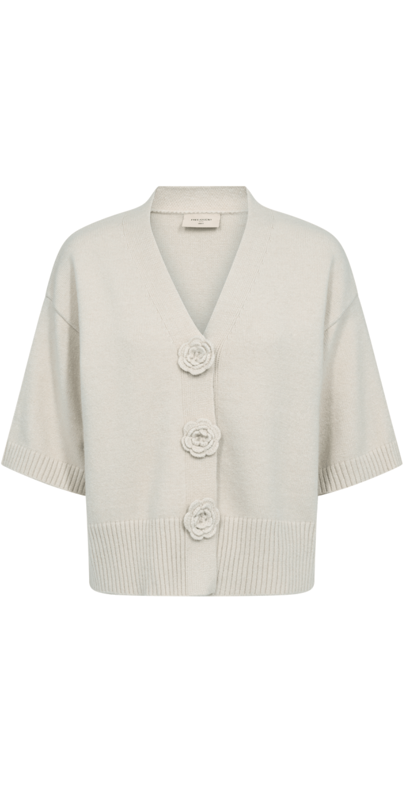 Alpi cardigan med hæklede knapper moonbeam