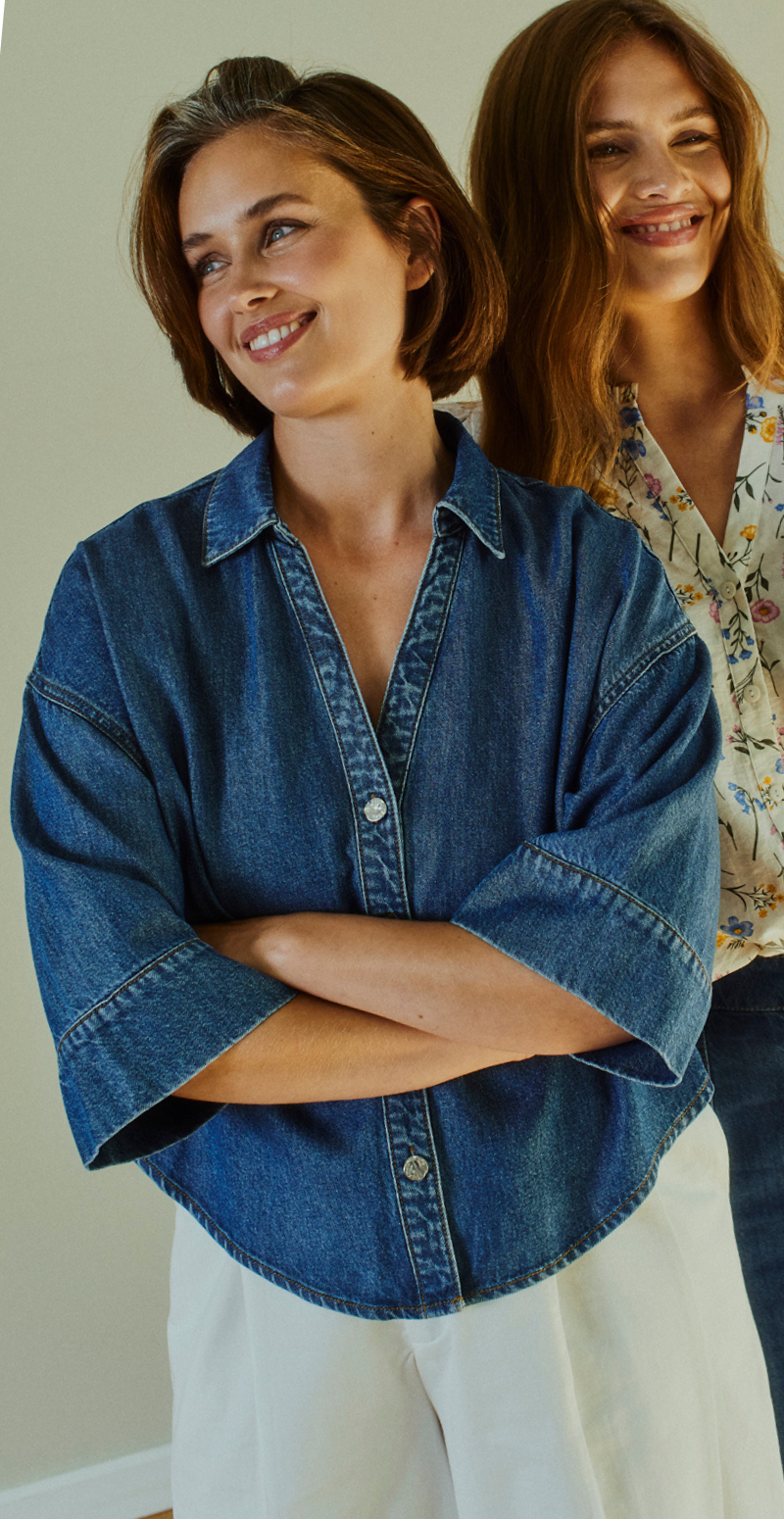 Milo skjorte i moderne udtryk medium blue denim Freequent