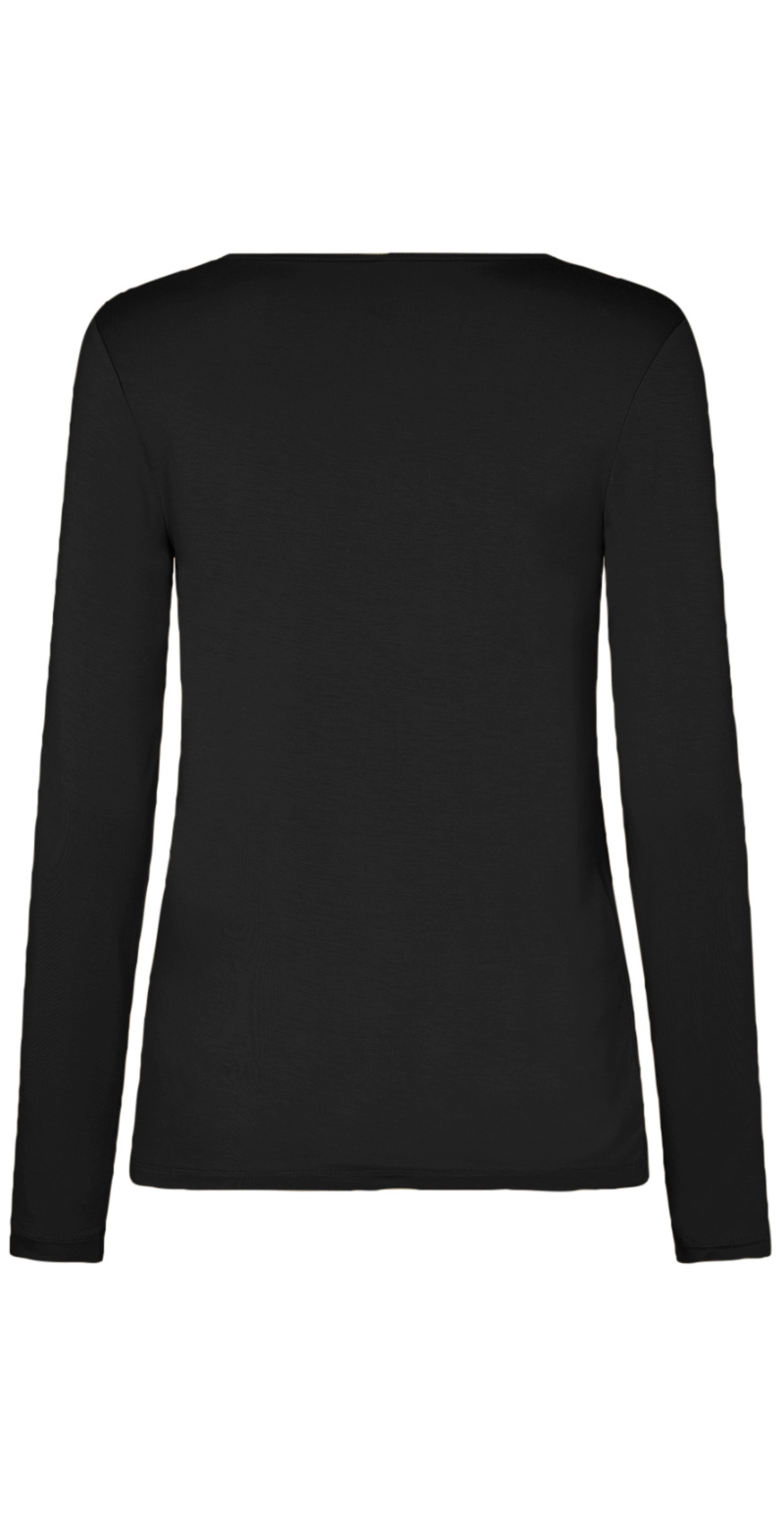 Marica langærmet bluse sort