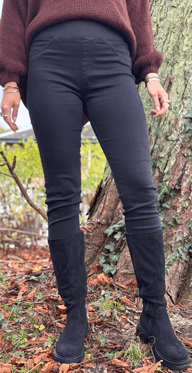 Shantal denim bukser sort