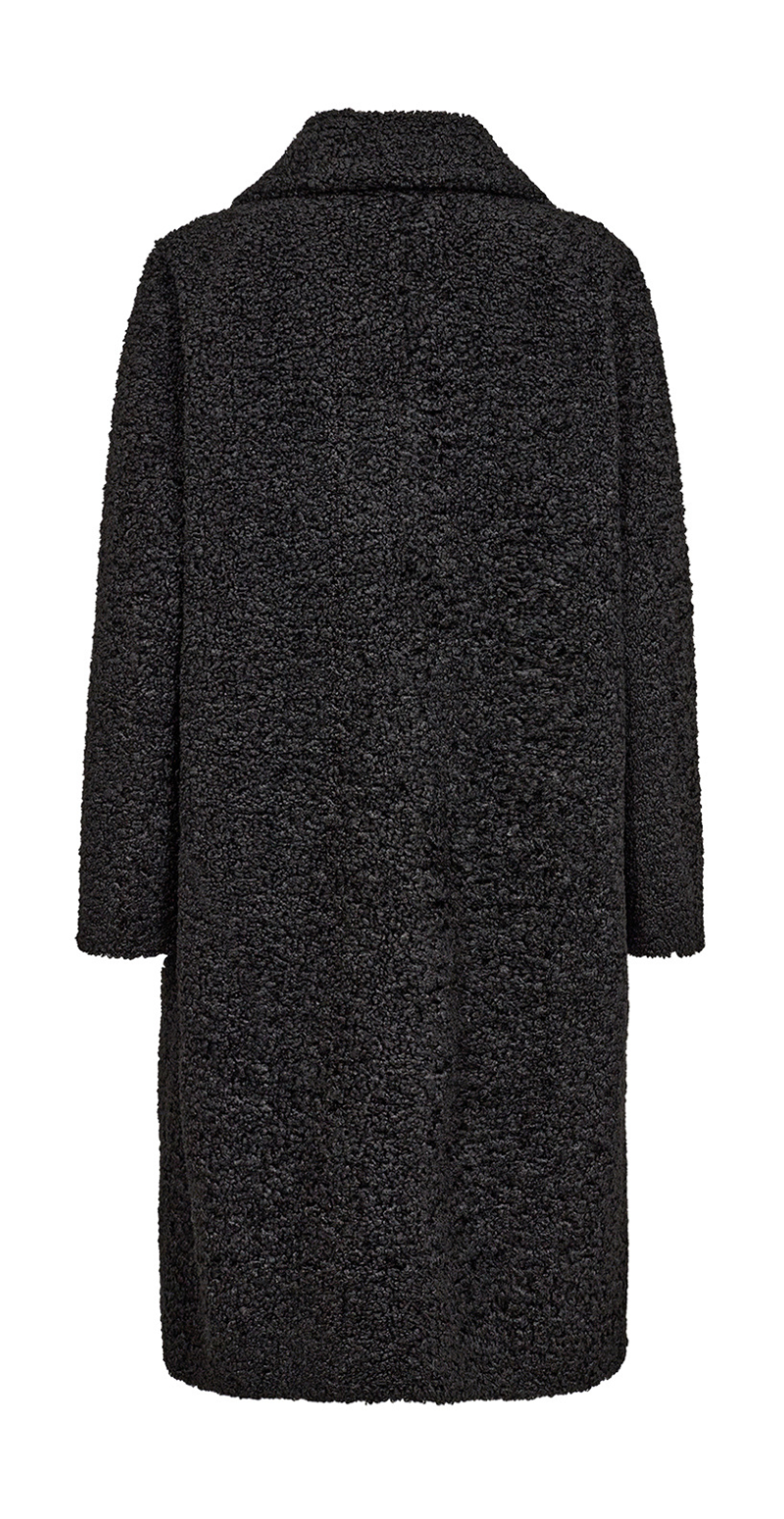 Mukite Teddy-Jakke Sort Soyaconcept