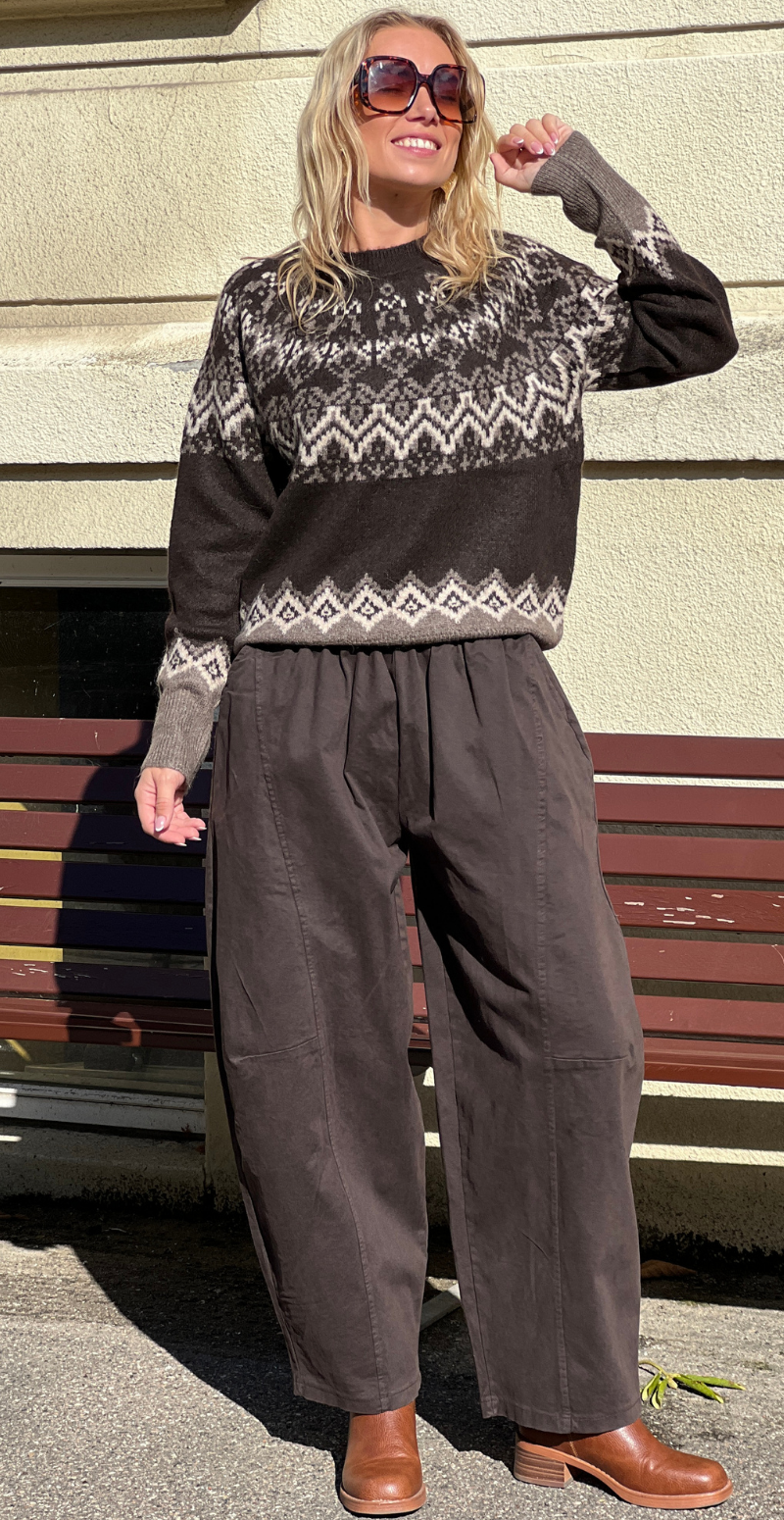 Merla pullover strik mole w. morel Freequent