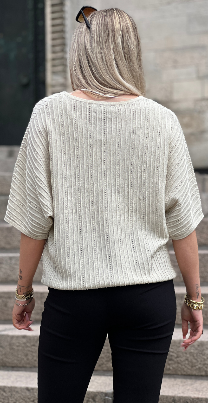 Mobbe bluse med glimmer birch B.young