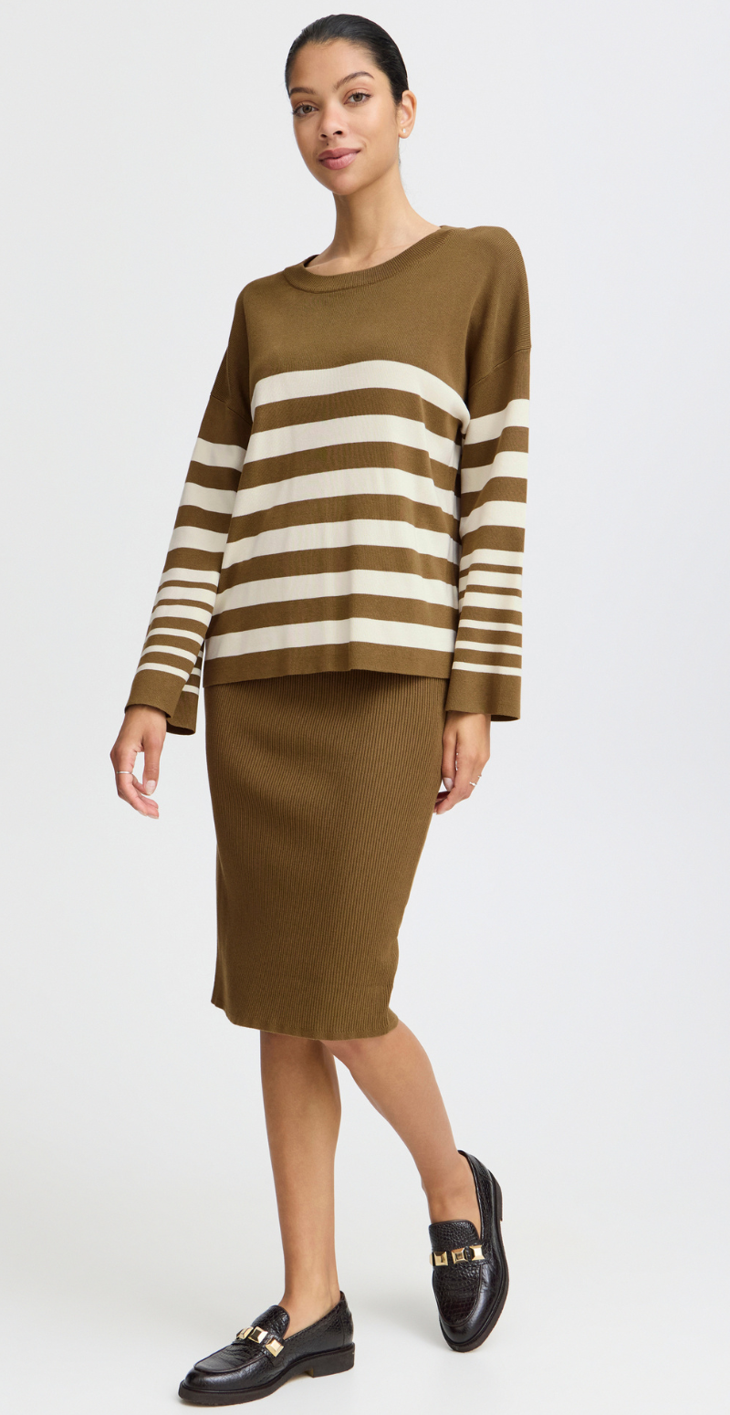 Morla jumper military olive mix