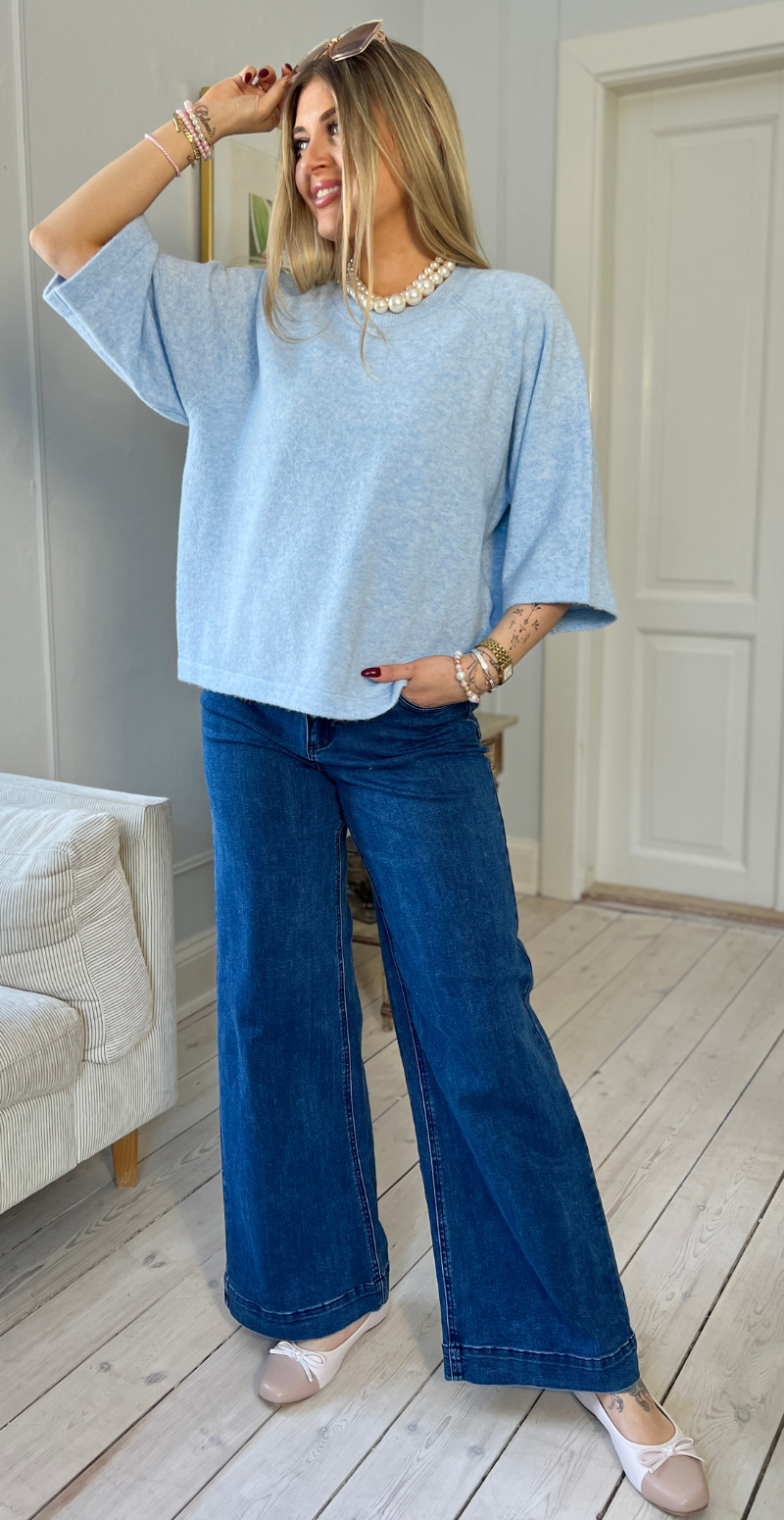 Orlean pullover lysblå LikeLondon
