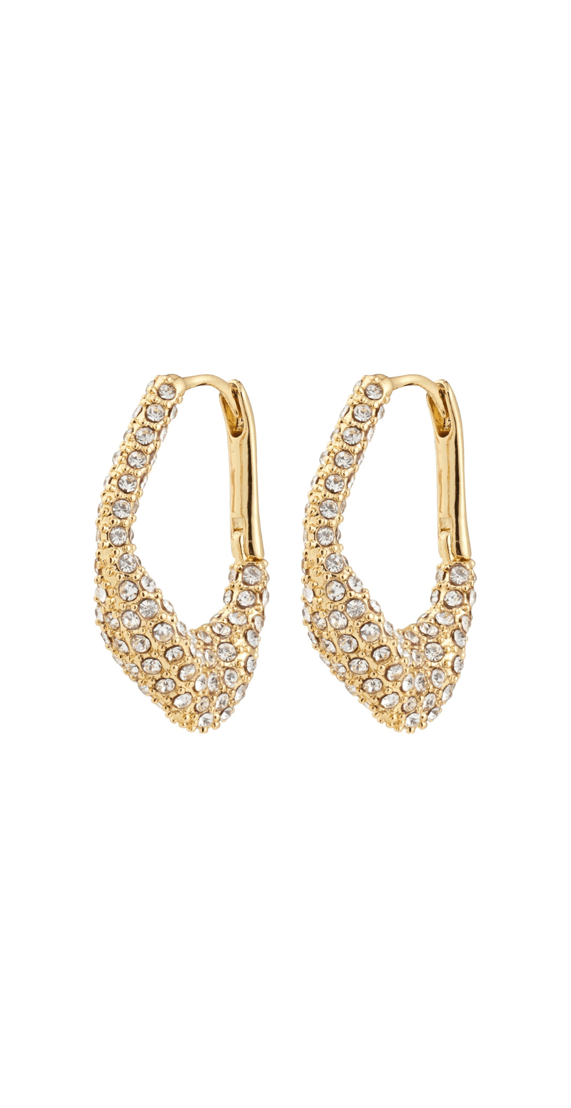 Fenix øreringe guldbelagt