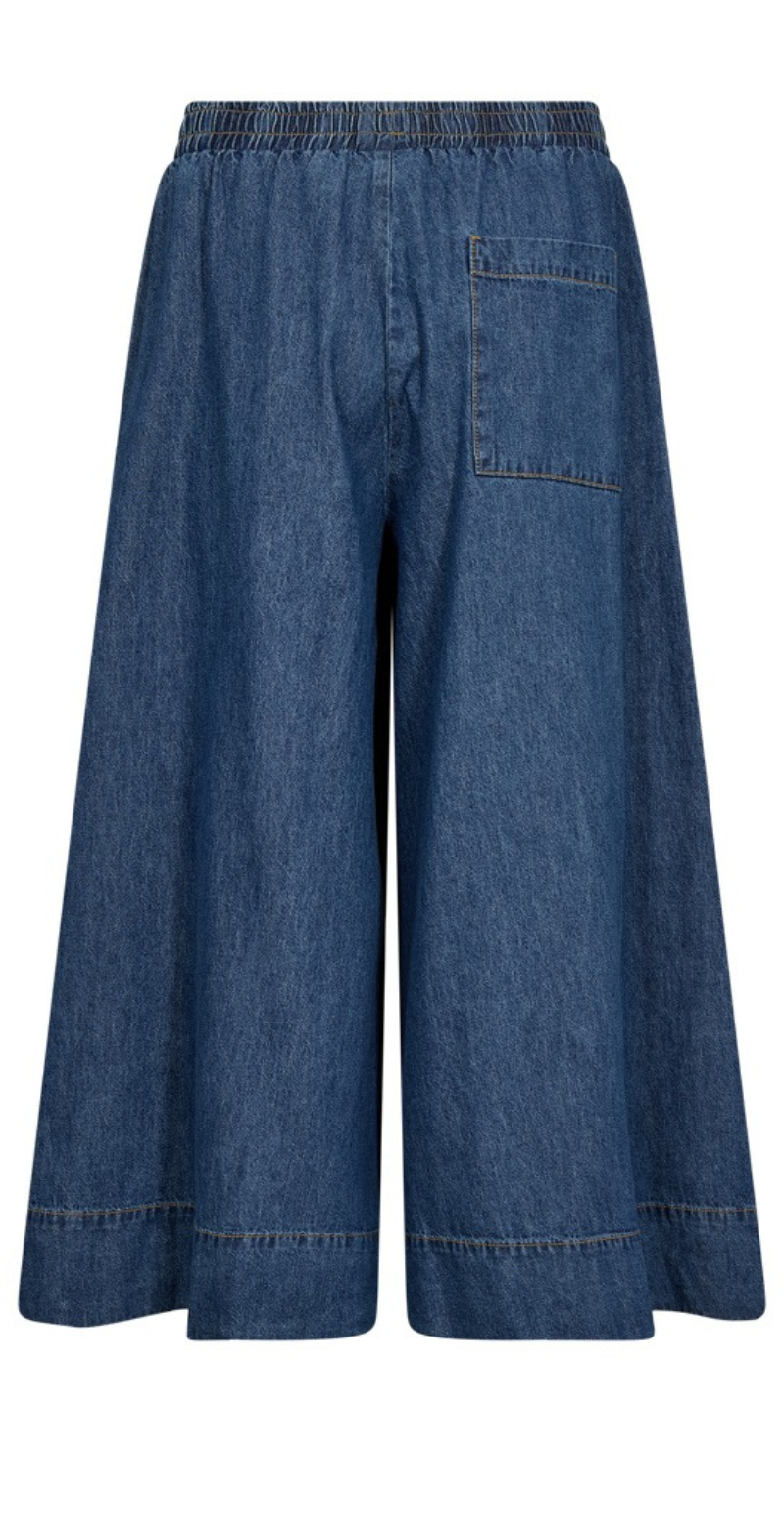 Lisea bukser med vidde medium blue denim Freequent