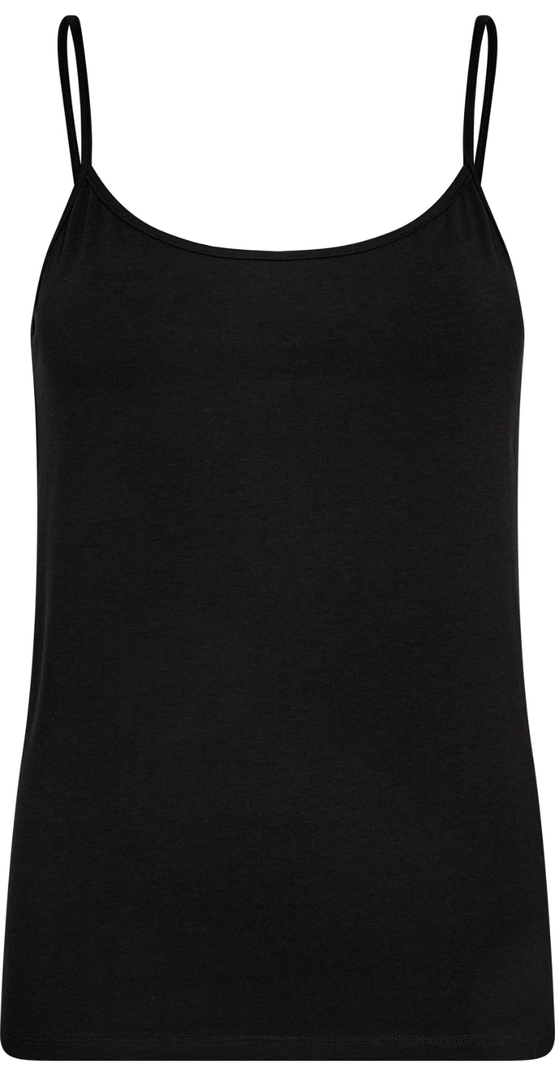 2-pak toppe med smalle stropper sort Decoy