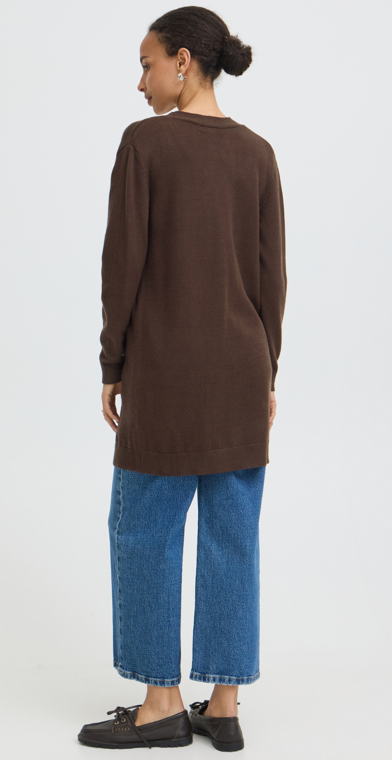 Nonina cardigan i strik java melange B.young
