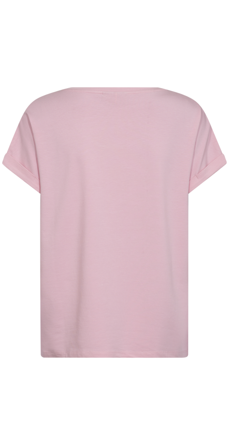 Joke bluse med opsmøg lilac sachet