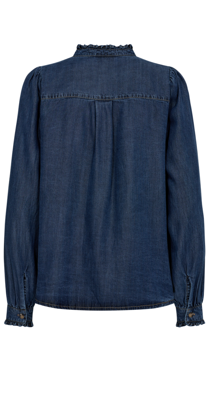 Wilke skjorte medium blue denim