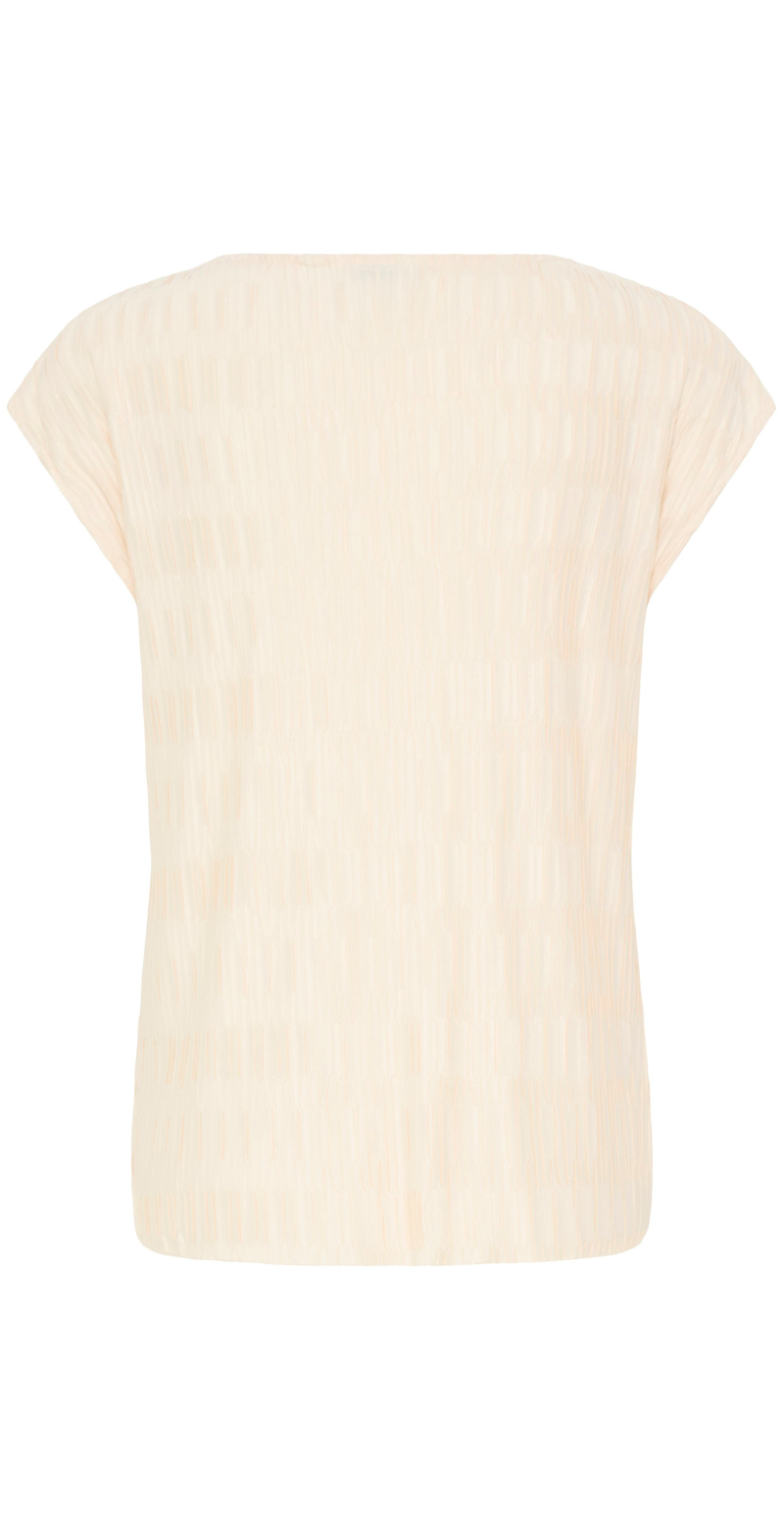 Uvika bluse med mønstret plissé birch B.young