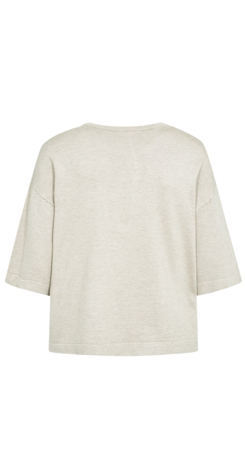 Conny pullover med 3/4 ærmer moonbeam Freequent