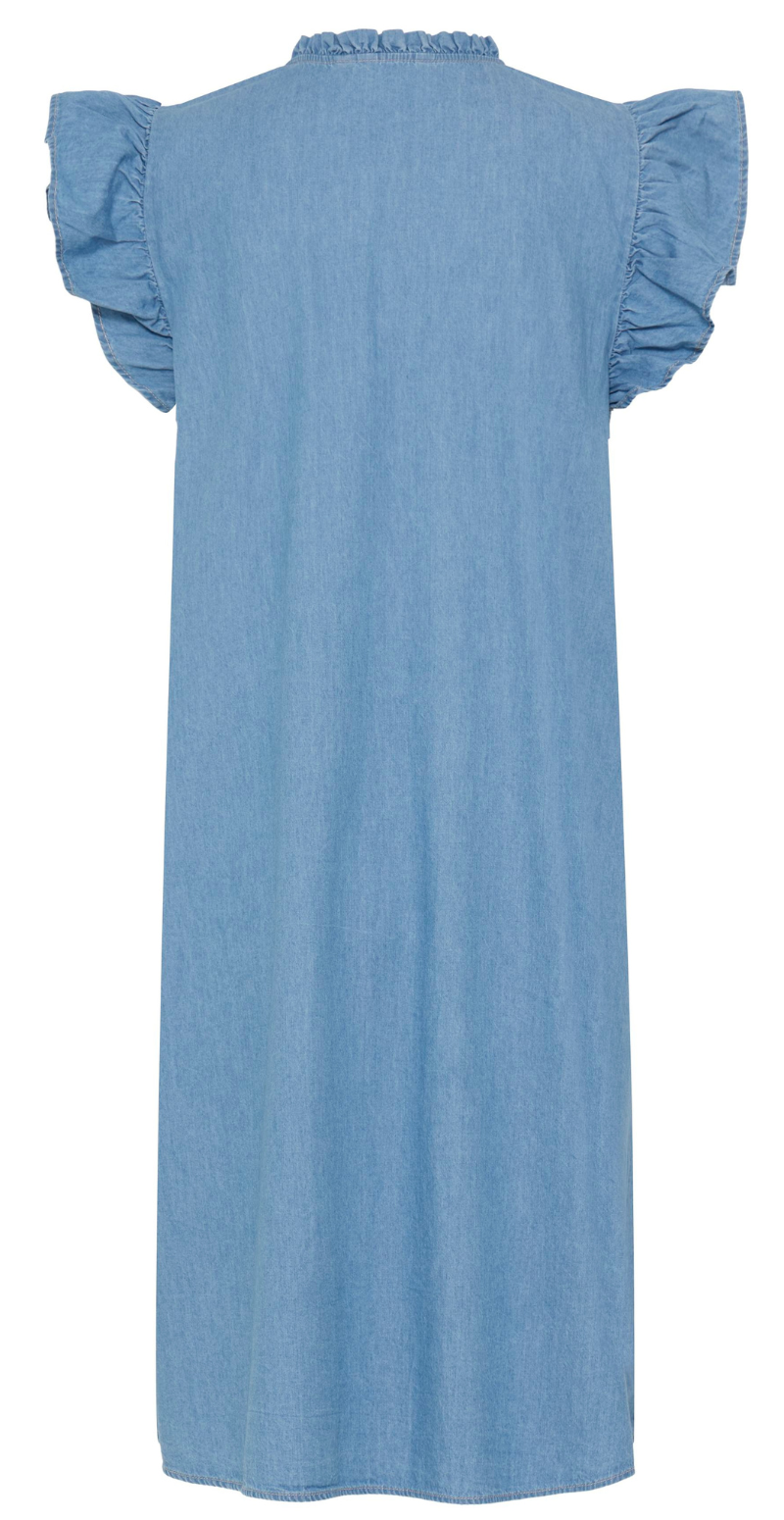 Kashe denim kjole med smock light blue denim B.young