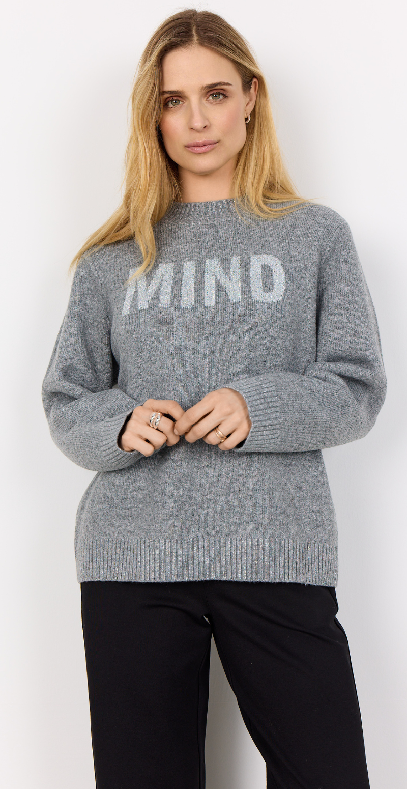 Audrey pullover grå Soyaconcept